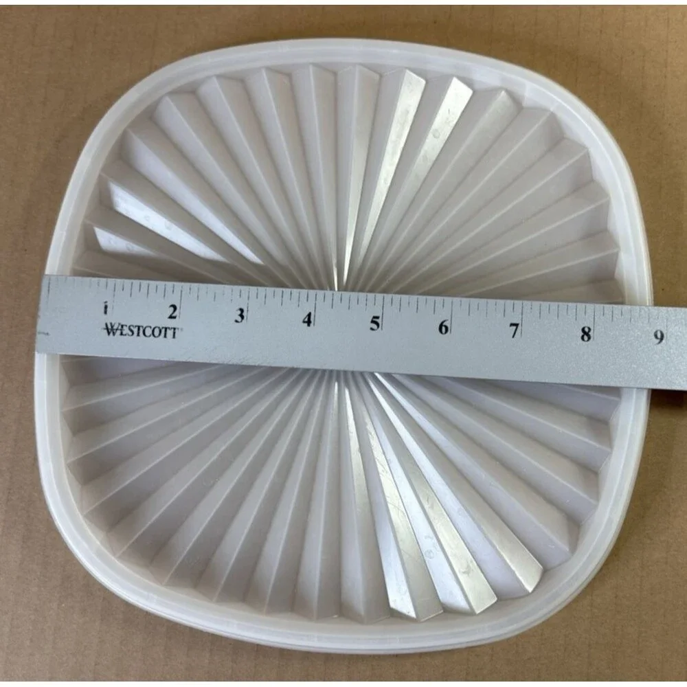 VTG Tupperware White see-through Replacement Lid